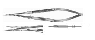 ВАННЕС МІКРО-НОЖИЦІ ПЕРЕХРЕС. ЗЄДН. РУЧК. ПРЯМ. 160MM